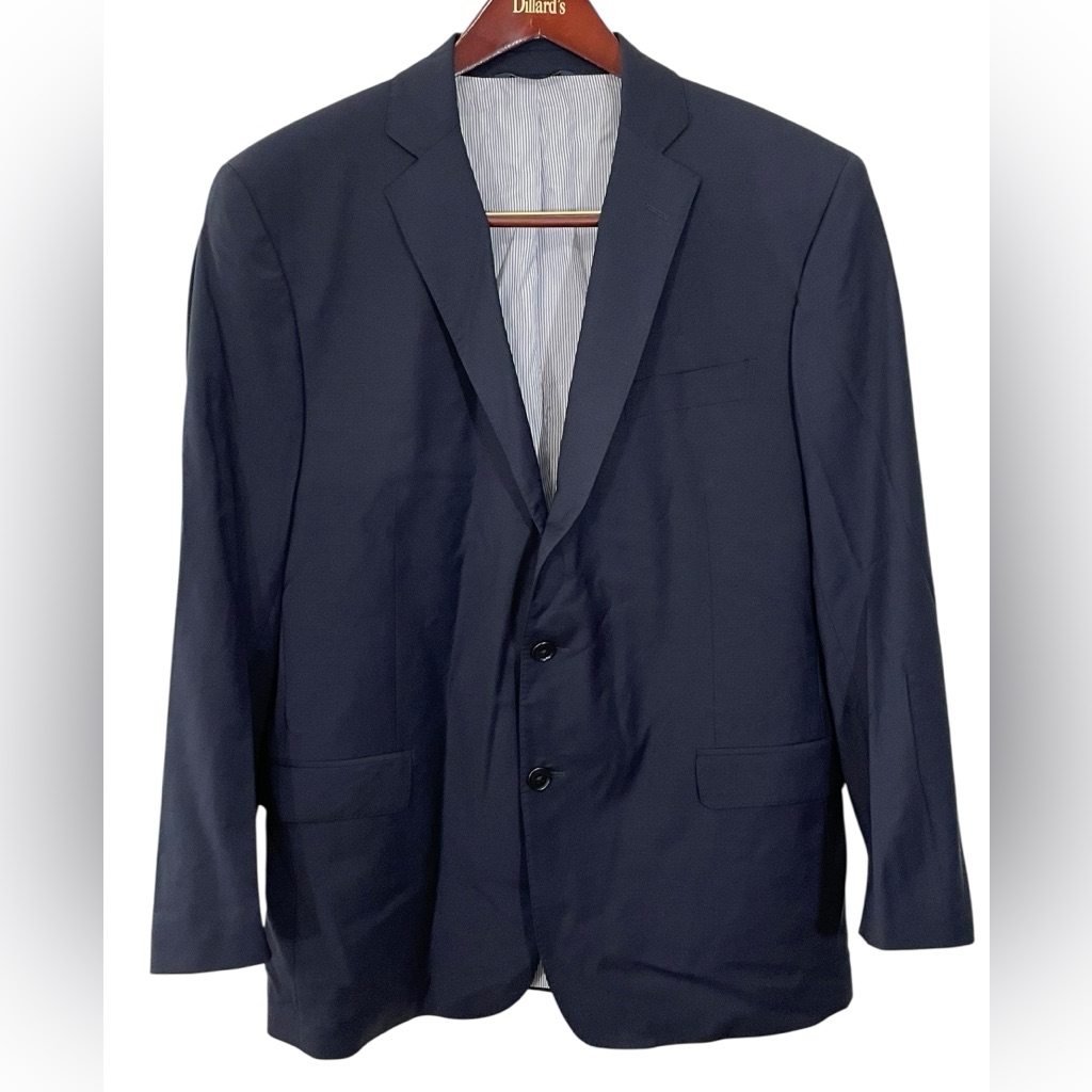Brooks Brothers Explorer Regent Fit Wool Blend Blazer Navy Blue 44r Sleeves 44s